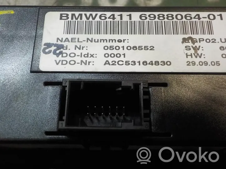 BMW 1 E81 E87 Air conditioner control unit module 64119286618