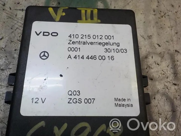 Mercedes-Benz Vaneo W414 Muut ohjainlaitteet/moduulit A4144460016