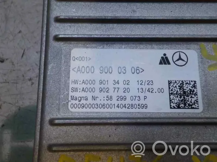 Mercedes-Benz S AMG W221 Otras unidades de control/módulos A0009000306