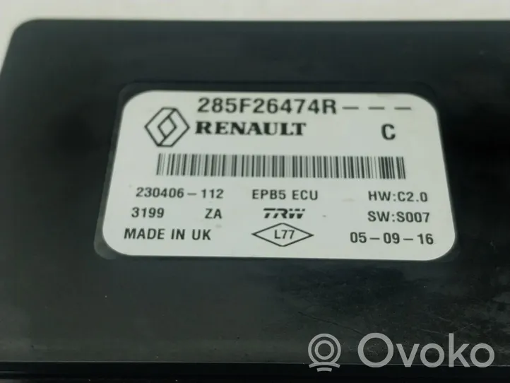 Renault Kadjar Autres unités de commande / modules 285F26474R