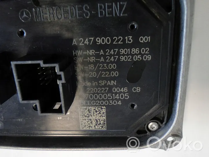 Mercedes-Benz EQA Module de contrôle de ballast LED A2479002213