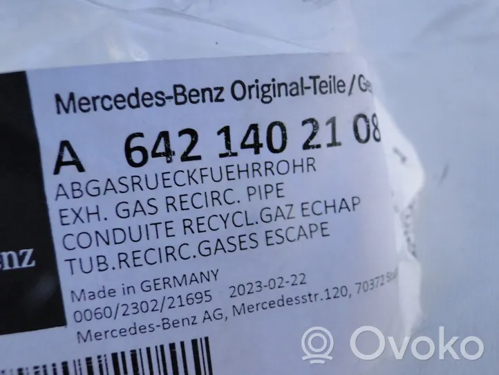 Mercedes-Benz Sprinter W907 W910 Linea/tubo flessibile della valvola EGR A6421402108