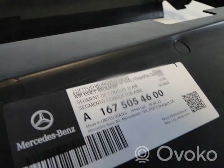 Mercedes-Benz GLE W167 Välijäähdyttimen ilmakanavan ohjain A1675054600