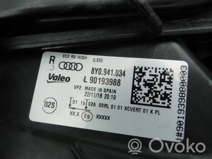 Audi A3 8Y Kompletny zestaw przedniej części nadwozia / karoserii 8Y0805588