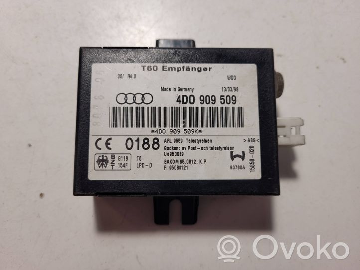 Audi A6 Allroad C5 Centralina/modulo riscaldamento ausiliario 4D0909509K