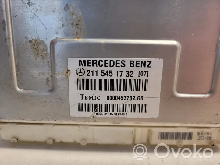 Mercedes-Benz E W211 Centralina/modulo sospensioni 2115451732