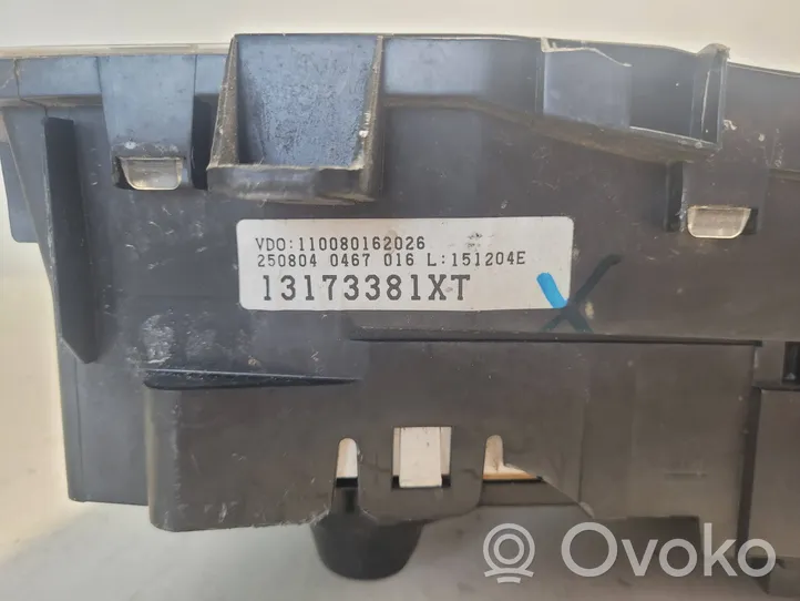 Opel Meriva A Spidometras (prietaisų skydelis) 13173381XT