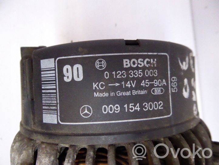 Mercedes-Benz C W202 Generatore/alternatore 0091543002 0123335003