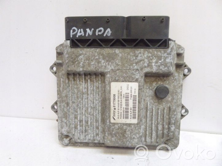 Fiat Panda II Komputer / Sterownik ECU i komplet kluczy 