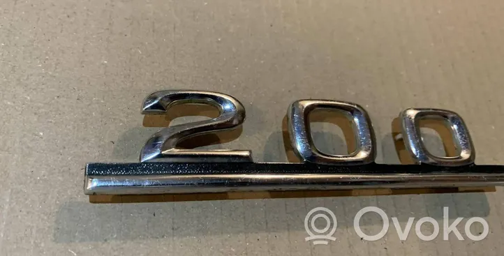 Mercedes-Benz W123 Logo, emblème de fabricant 