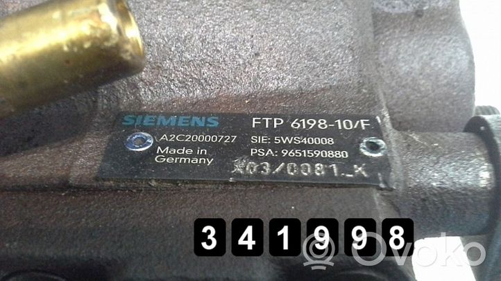 Citroen C3 Pompa wtryskowa wysokiego ciśnienia 6198-10f