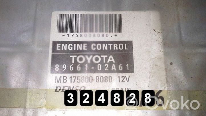 Toyota Corolla E120 E130 Unidad de control/módulo del motor 89661-02A61