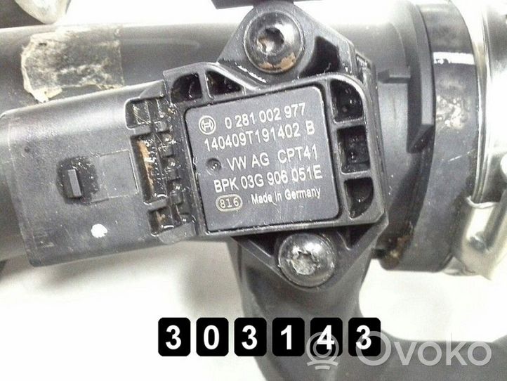 Volkswagen Beetle A5 Rura / Wąż dolotowy powietrza 1K0145770AE