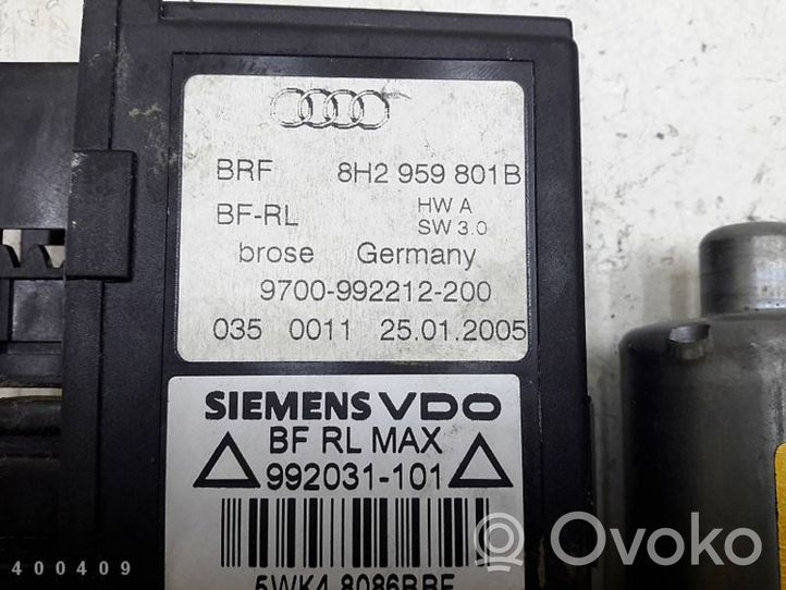 Audi Cabriolet B3 8G Moteur de lève-vitre de porte avant 8H2959801B