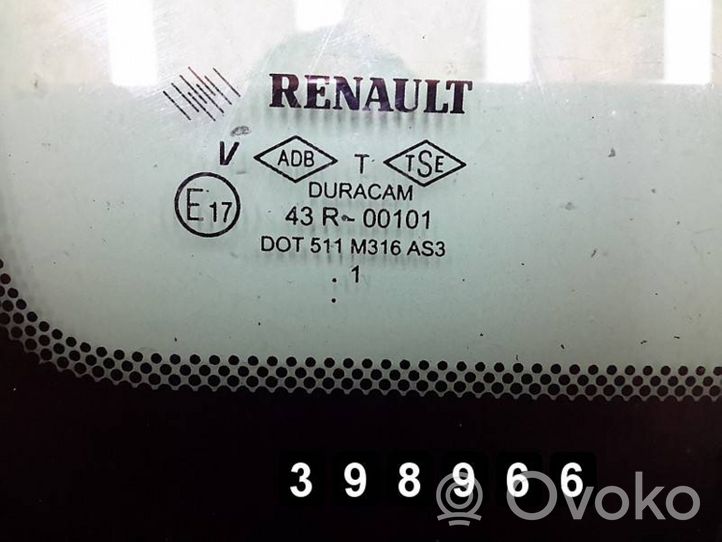 Renault Clio III Fenêtre latérale vitre arrière 43R00101