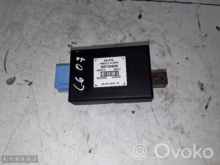 Citroen C6 Alarm control unit/module 9657384680