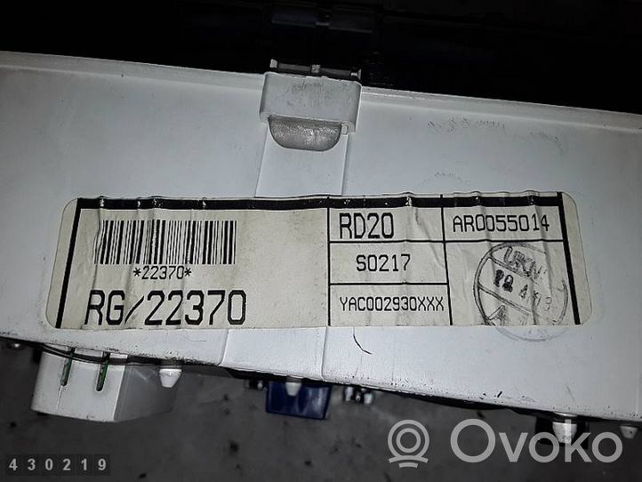Rover 45 Compteur de vitesse tableau de bord AR0055014
