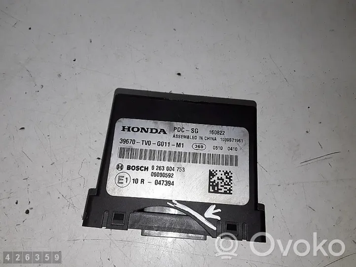 Honda Civic IX Pysäköintitutkan (PCD) ohjainlaite/moduuli 0263004753