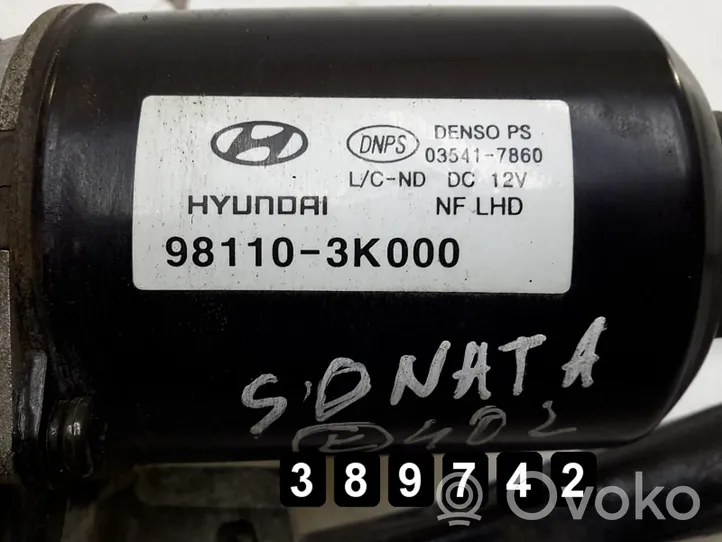 Hyundai Sonata Etupyyhkimen vivusto 981103k000