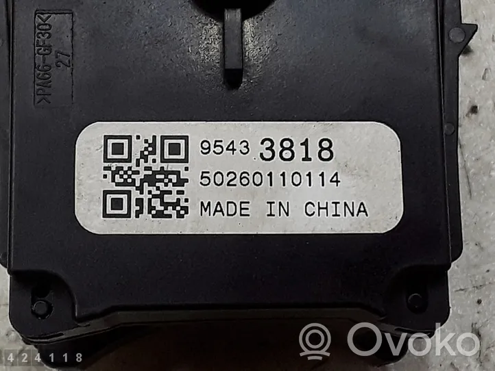 Opel Astra J Wiper switch 95433818