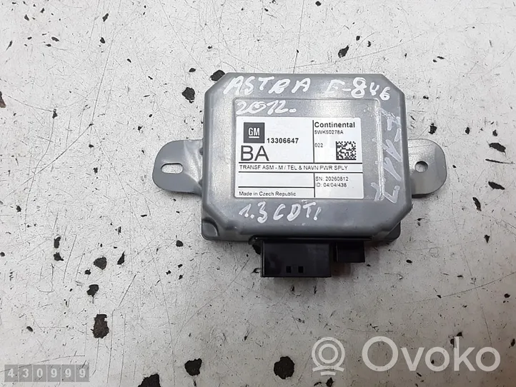 Opel Astra H Moduł / Sterownik GPS 13306647