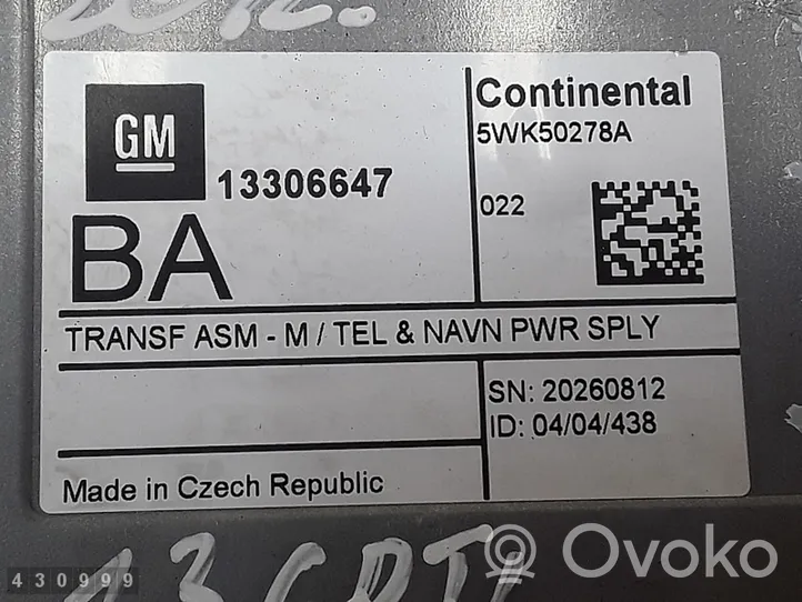 Opel Astra H Moduł / Sterownik GPS 13306647