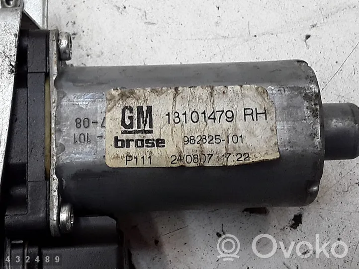 Opel Astra G Mécanisme lève-vitre de porte arrière avec moteur 13101479