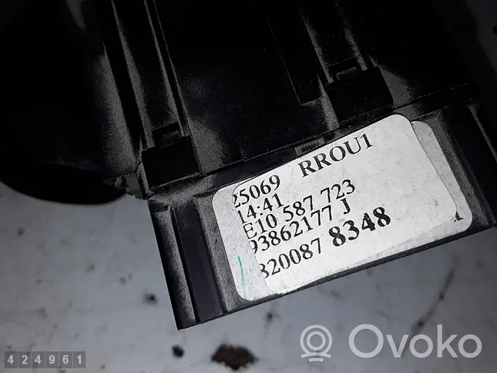 Opel Vivaro Wiper switch 93862177J