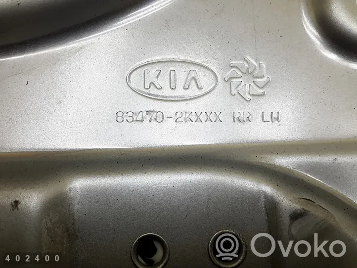 KIA Soul Rear door window regulator with motor 834702kxxx