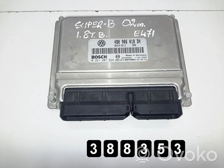 Skoda Superb B5 (3U) Komputer / Sterownik ECU i komplet kluczy 