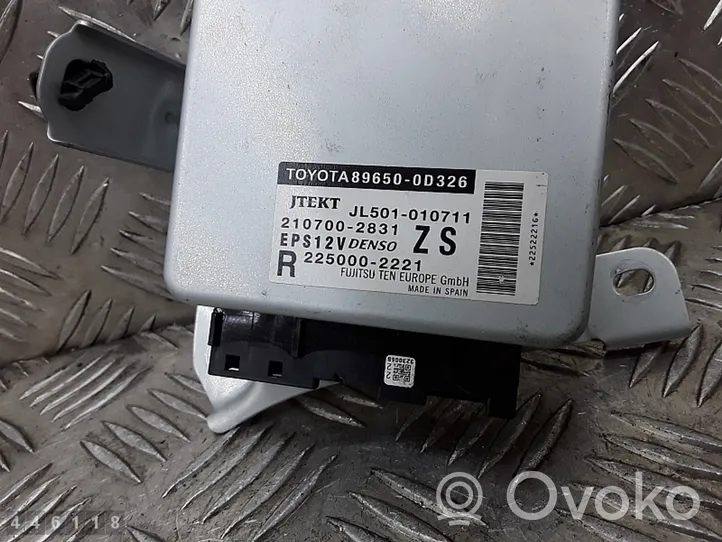 Toyota Yaris Ohjaustehostimen ohjainlaite/moduuli 896500D326