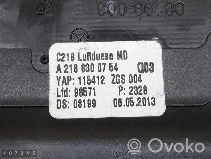 Mercedes-Benz CLS C218 X218 Luftausströmer Lüftungsdüse Luftdüse Mitte a2188300754
