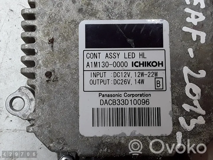 Nissan Leaf I (ZE0) Module de contrôle de ballast LED a1m1300000