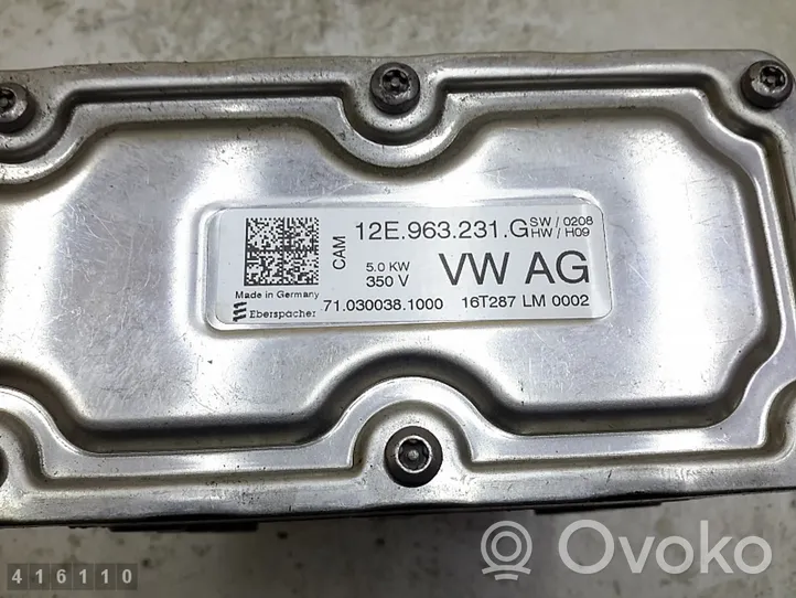 Volkswagen Golf VII Układu podgrzewania wstępnego silnika 12e963231g