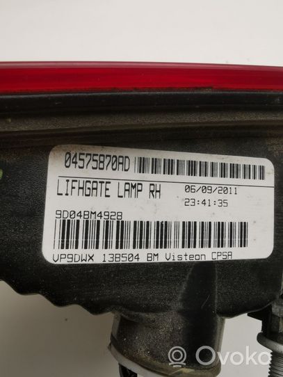 Volkswagen Routan Lampy tylnej klapy bagażnika 