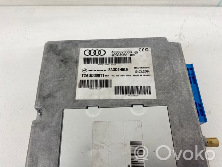 Audi A8 S8 D3 4E Telefono valdymo blokas 4E0862333B