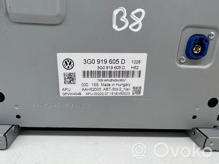 Volkswagen PASSAT B8 Pantalla/monitor/visor 3G0919605D