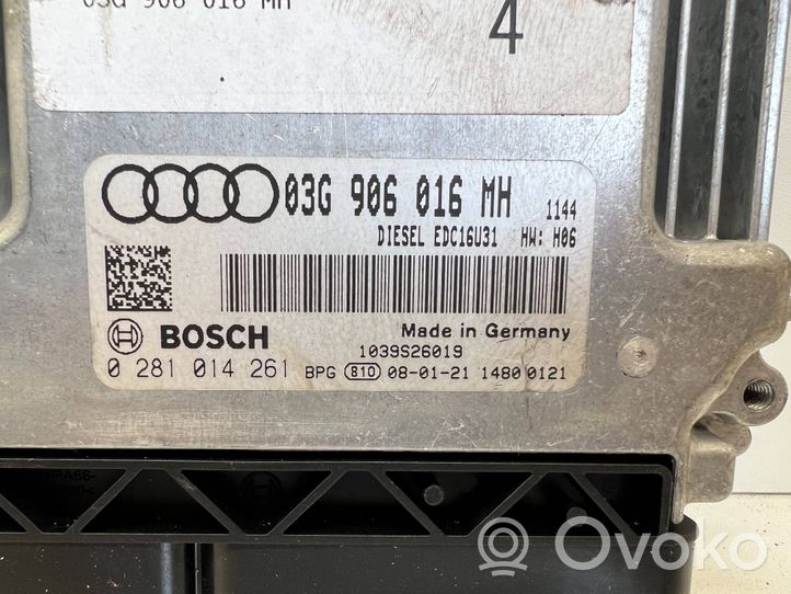 Audi A6 S6 C6 4F Variklio valdymo blokas 03G906016MH