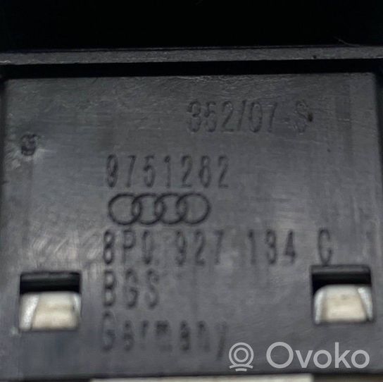 Audi A3 S3 A3 Sportback 8P ESP (stabilizēšanas sistēmas) slēdzis 8P0927134C