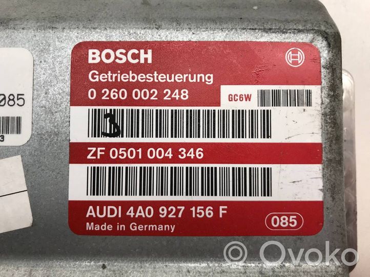 Audi A6 S6 C6 4F Vaihdelaatikon ohjainlaite/moduuli 4A0927156F