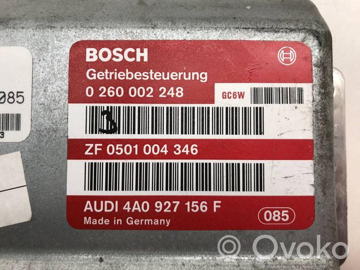 Audi A6 S6 C6 4F Pārnesumkārbas vadības bloks 4A0927156F