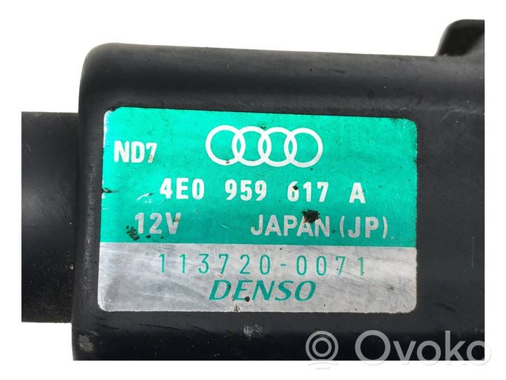 Audi A8 S8 D3 4E Vanne de régulation de chauffage 4E0959617A