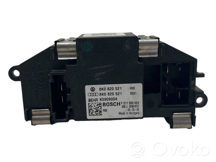 Audi A4 S4 B7 8E 8H Heater blower motor/fan resistor 8K0820521