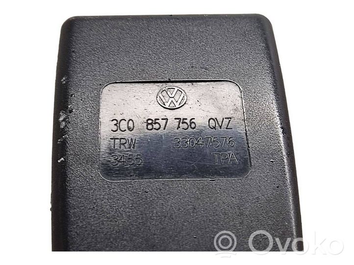 Volkswagen PASSAT B6 Boucle de ceinture de sécurité avant 3C0857756