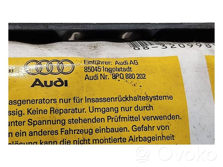 Audi A3 S3 A3 Sportback 8P Airbag del passeggero 8P0880202