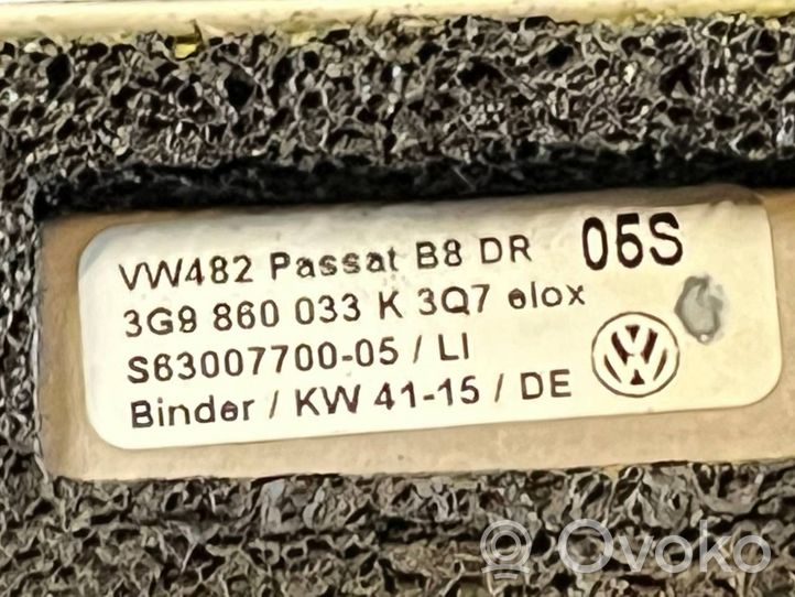 Volkswagen PASSAT B8 Продольные стержни крыши "рога" 3G9860033K
