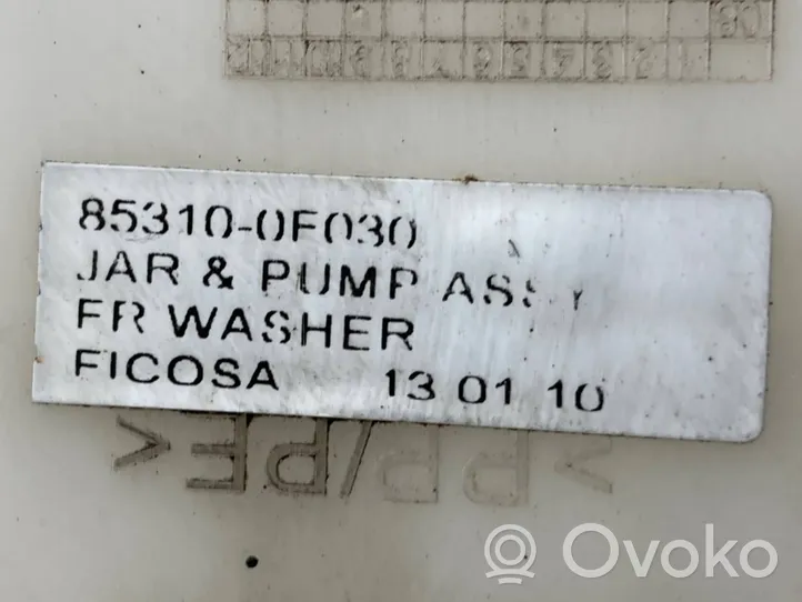 Toyota Verso Serbatoio/vaschetta liquido lavavetri parabrezza 853100F030