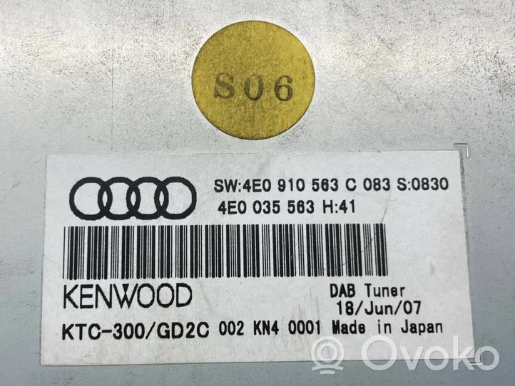 Audi A6 S6 C6 4F Centralina/modulo navigatore GPS 4E0910563C