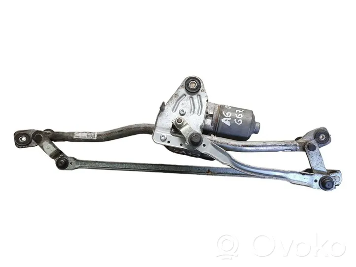 Audi A6 S6 C6 4F Front wiper linkage and motor 4F1955119C