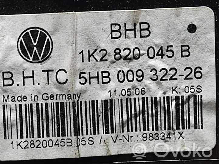 Volkswagen Golf V Блок управления кондиционера воздуха / климата/ печки (в салоне) 1K2820045B